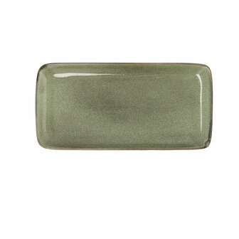 Serveerschaal Bidasoa Ikonic Groen Keramisch 28 x 14 cm (Pack 4x) 1