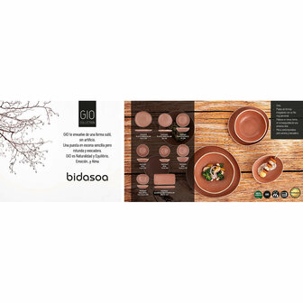 Dinerbord Bidasoa Gio Incidenteel Bruin Keramisch 20 cm (6 Stuks) 5