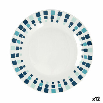 Dinerbord Quid Simetric Blauw Keramisch 23 cm (12 Stuks) 1