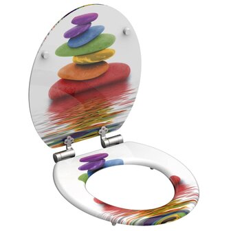SCH&Uuml;TTE Toiletbril met soft-close COLORFUL STONES 1