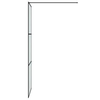 Inloopdouchewand 80x195 cm mat ESG-glas zwart 4