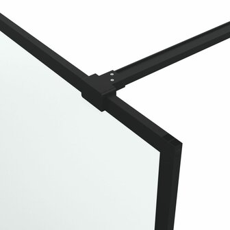 Inloopdouchewand 80x195 cm mat ESG-glas zwart 6