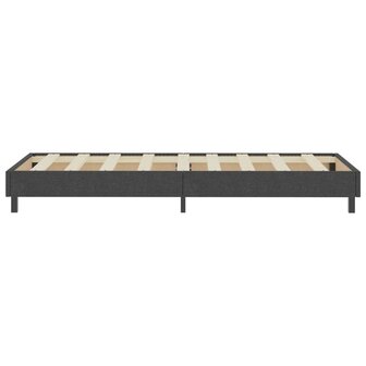 Boxspring stof donkergrijs 100x200 cm 6