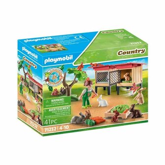 Playset Playmobil 71252 Country Rabbit Hutch 41 Onderdelen 1