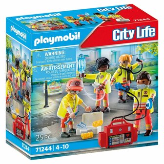 Playset Playmobil 71244 City Life Rescue Team 25 Onderdelen 1