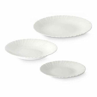 Serviesset Vivalto F-LXP95-75-F-LSP85 Wit Opaal glas (2 Stuks) 2
