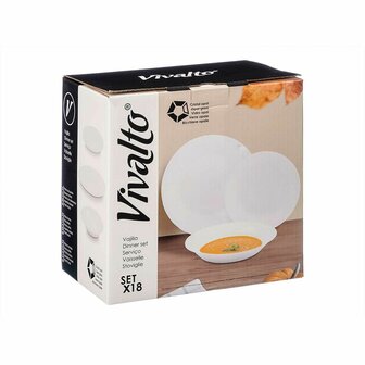 Serviesset Vivalto F-LP100-80-85 Wit Opaal glas (2 Stuks) 4