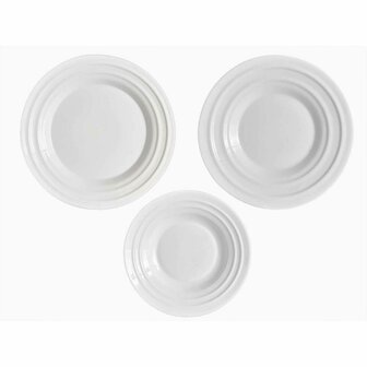 Serviesset Vivalto F-LGCP105-75-85 Wit Opaal glas (2 Stuks) 2