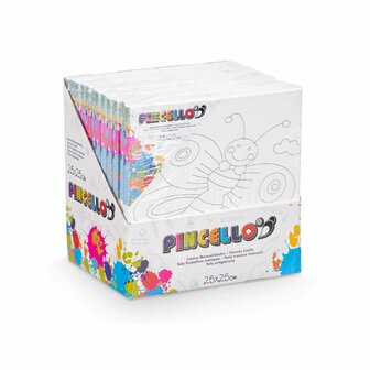 Canvas Pincello 29100260 Hout Stof 12 Stuks 4