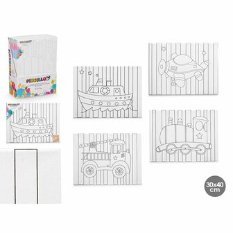 Canvas Pincello 29100261 Hout Stof 8 Stuks 3