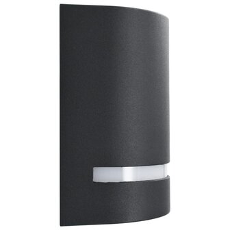 Buitenwandlampen 2 st 35 W halfrond zwart 4