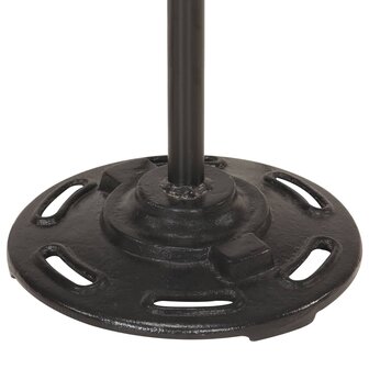 Vloerlamp met 2 lampenkappen E27 gietijzer messingkleurig 8