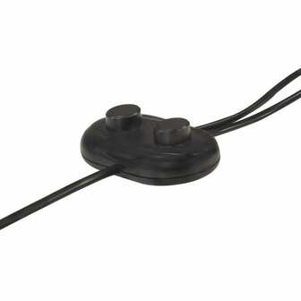 Vloerlamp met 2 lampenkappen E27 gietijzer messingkleurig 9