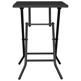 Tuintafel inklapbaar 50x50x72 cm staalgaas antracietkleurig 3