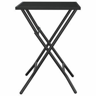Tuintafel inklapbaar 50x50x72 cm staalgaas antracietkleurig 4