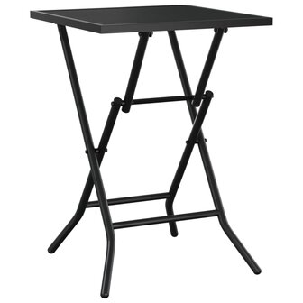 Tuintafel inklapbaar 50x50x72 cm staalgaas antracietkleurig 5