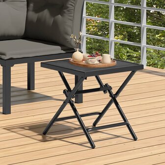 Tuintafel 38x38x38 cm staalgaas antracietkleurig 1