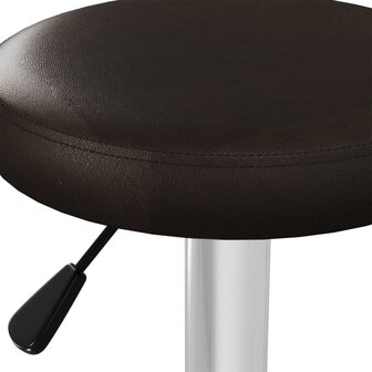 Barstoelen 2 st kunstleer bruin 7