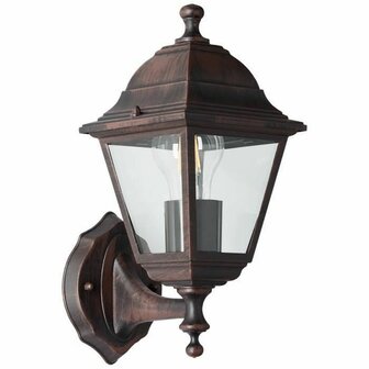 Muurlamp Brilliant Nissie Buitenkant Geoxideerd zwart E27 60 W 2