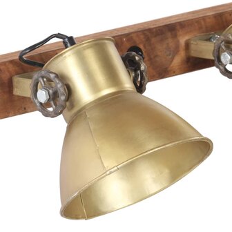 Wandlamp industrieel E27 45x25 cm messingkleurig 4