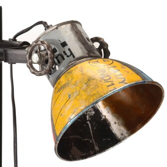 Vloerlamp met 2 lampenkappen E27 meerkleurig 6