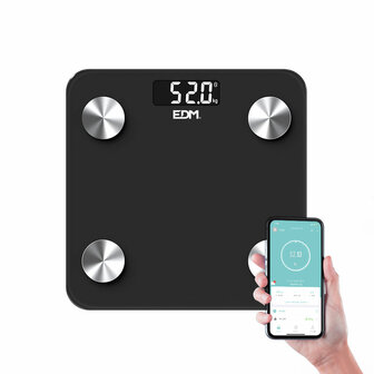Digitale Personenweegschaal EDM 07613 Body Composition Zwart 180 kg 2