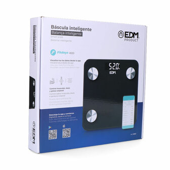 Digitale Personenweegschaal EDM 07613 Body Composition Zwart 180 kg 5