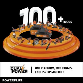 Heggenschaar Powerplus DualPower Powdpg75380 40 V 3