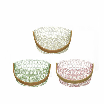 Decoratieve Mand Decoris Metaal 20 x 10 cm 1