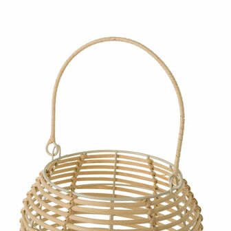 Lantaarn Natuurlijk Ijzer Rotan 21 x 21 x 32 cm 3