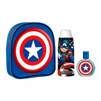 Parfumset voor Kinderen Capit&aacute;n Am&eacute;rica EDT 2 Onderdelen 1