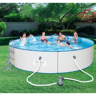 Bestway Hydrium Zwembadset rond 460x90 cm stalen frame 3