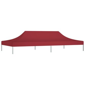 Partytentdak 270 g/m&sup2; 6x3 m bordeauxrood 2