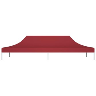 Partytentdak 270 g/m&sup2; 6x3 m bordeauxrood 3