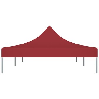 Partytentdak 270 g/m&sup2; 6x3 m bordeauxrood 4
