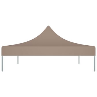 Partytentdak 270 g/m&sup2; 4,5x3 m taupe 4
