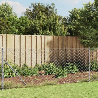 Gaashek met flens 1,1x10 m zilverkleurig 1