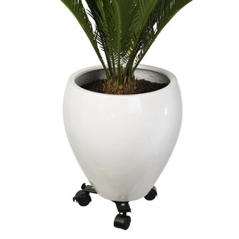 Nature Plantentrolley met 3 armen verstelbaar metaal zwart 7
