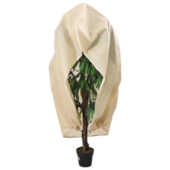 Plantenhoezen met ritssluiting 4 st 70 g/m&sup2; 1x1,55 m 2