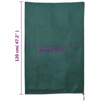 Plantenhoezen met trekkoord 4 st 70 g/m&sup2; 0,8x1,2 m 9