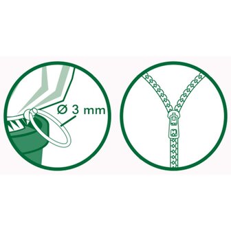Nature Winterhoes met rits 70 g/m&sup2; 1,5x1,5x2 m wit 6