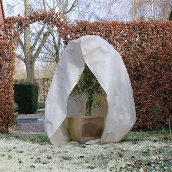 Nature Winterhoes met rits 70 g/m&sup2; 2x2,5 m beige 3
