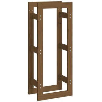 Haardhoutrek 41x25x100 cm massief grenenhout honingbruin 2