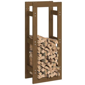 Haardhoutrek 41x25x100 cm massief grenenhout honingbruin 4