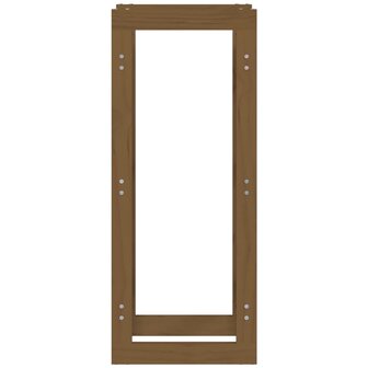 Haardhoutrek 41x25x100 cm massief grenenhout honingbruin 5
