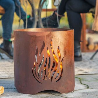 RedFire Tuinhaard Kiruna handgemaakt roestkleurig 3