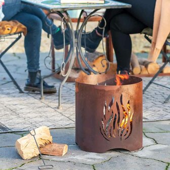 RedFire Tuinhaard Kiruna handgemaakt roestkleurig 4