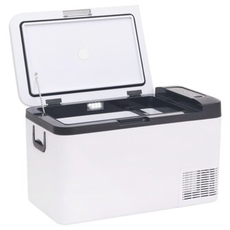 Koelbox met handvat en adapter 18 L PP &amp; PE zwart en wit 4