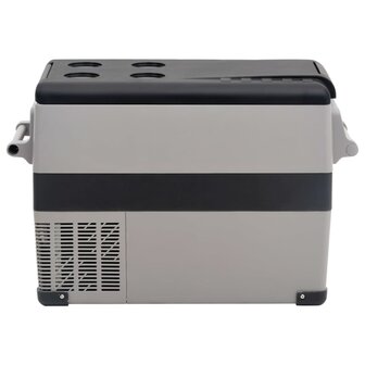 Koelbox met handvat en adapter 35 L PP &amp; PE zwart en grijs 7