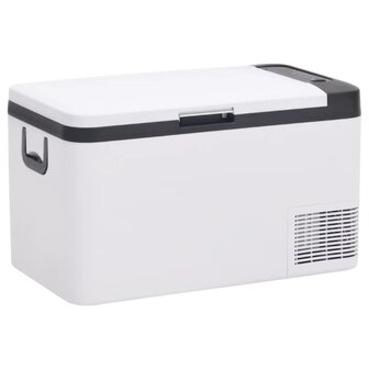 Koelbox met handvat 18 L PP &amp; PE zwart en wit 1